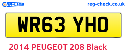 WR63YHO are the vehicle registration plates.