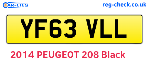 YF63VLL are the vehicle registration plates.