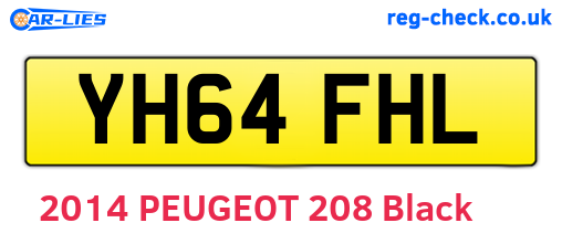 YH64FHL are the vehicle registration plates.