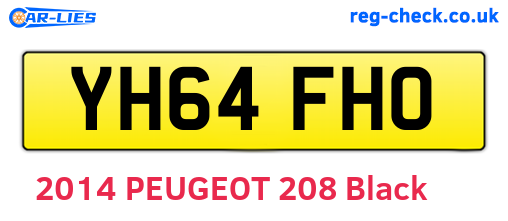 YH64FHO are the vehicle registration plates.