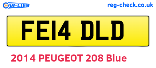 FE14DLD are the vehicle registration plates.