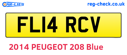 FL14RCV are the vehicle registration plates.