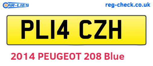 PL14CZH are the vehicle registration plates.