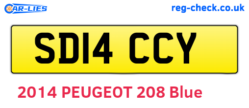 SD14CCY are the vehicle registration plates.