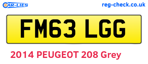 FM63LGG are the vehicle registration plates.
