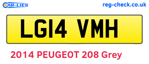 LG14VMH are the vehicle registration plates.