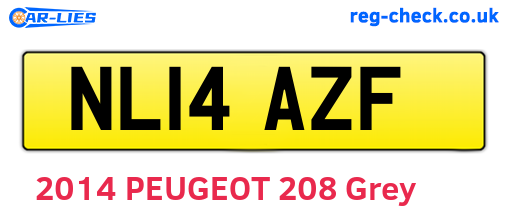 NL14AZF are the vehicle registration plates.