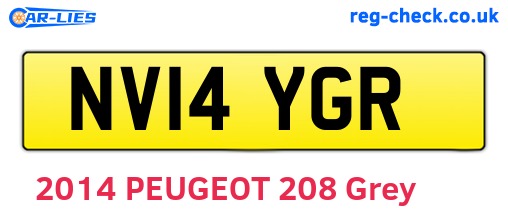 NV14YGR are the vehicle registration plates.