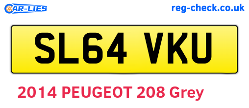 SL64VKU are the vehicle registration plates.