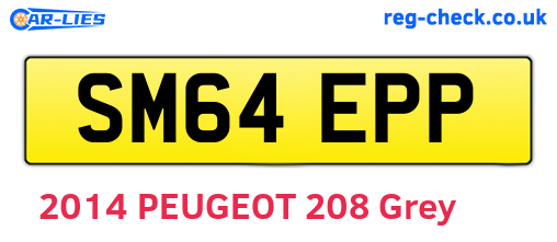 SM64EPP are the vehicle registration plates.