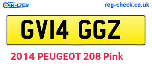 GV14GGZ are the vehicle registration plates.