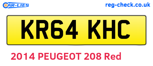 KR64KHC are the vehicle registration plates.