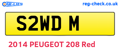 S2WDM are the vehicle registration plates.