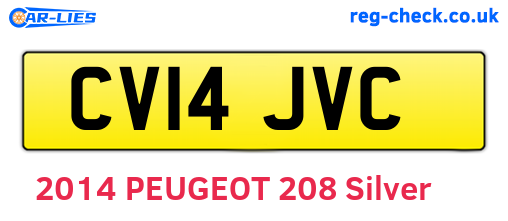 CV14JVC are the vehicle registration plates.