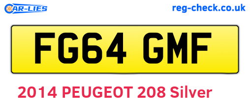 FG64GMF are the vehicle registration plates.