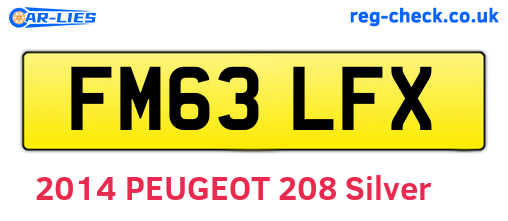 FM63LFX are the vehicle registration plates.