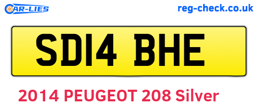 SD14BHE are the vehicle registration plates.