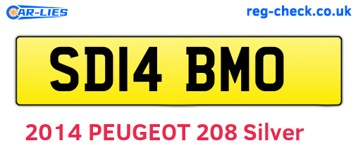 SD14BMO are the vehicle registration plates.