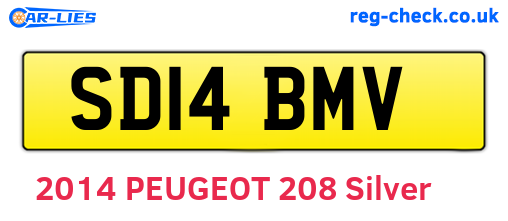 SD14BMV are the vehicle registration plates.