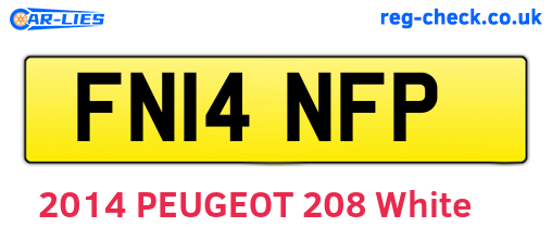 FN14NFP are the vehicle registration plates.