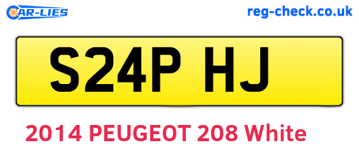 S24PHJ are the vehicle registration plates.