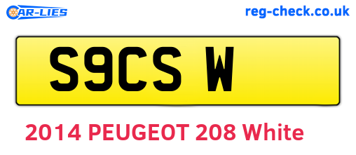 S9CSW are the vehicle registration plates.