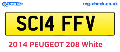SC14FFV are the vehicle registration plates.