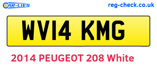 WV14KMG are the vehicle registration plates.
