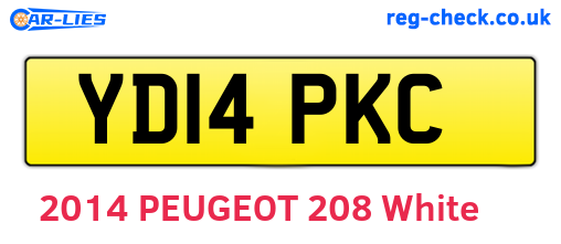 YD14PKC are the vehicle registration plates.