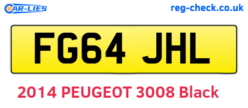 FG64JHL are the vehicle registration plates.