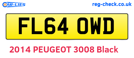 FL64OWD are the vehicle registration plates.