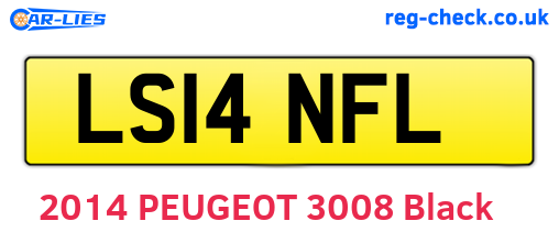 LS14NFL are the vehicle registration plates.