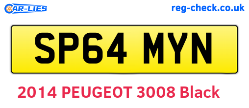 SP64MYN are the vehicle registration plates.