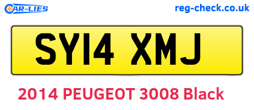 SY14XMJ are the vehicle registration plates.