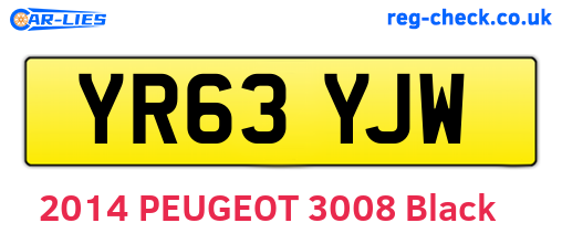 YR63YJW are the vehicle registration plates.
