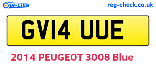 GV14UUE are the vehicle registration plates.
