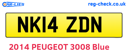 NK14ZDN are the vehicle registration plates.