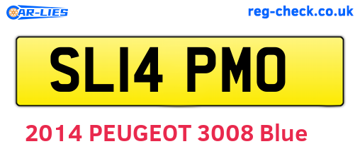SL14PMO are the vehicle registration plates.