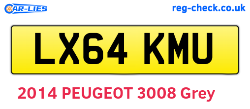 LX64KMU are the vehicle registration plates.