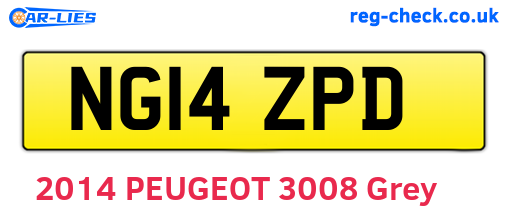 NG14ZPD are the vehicle registration plates.