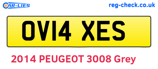 OV14XES are the vehicle registration plates.