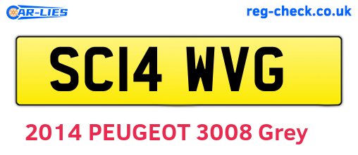 SC14WVG are the vehicle registration plates.