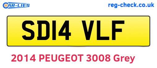 SD14VLF are the vehicle registration plates.