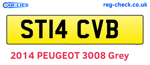 ST14CVB are the vehicle registration plates.