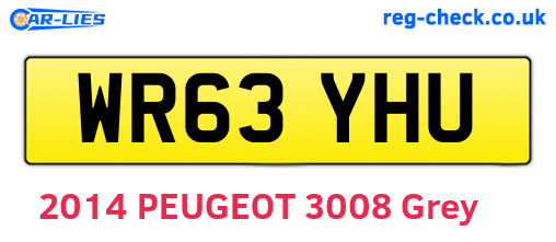 WR63YHU are the vehicle registration plates.