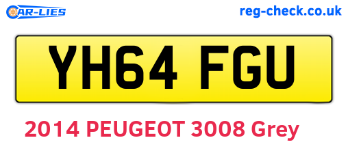 YH64FGU are the vehicle registration plates.