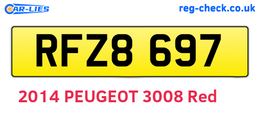 RFZ8697 are the vehicle registration plates.