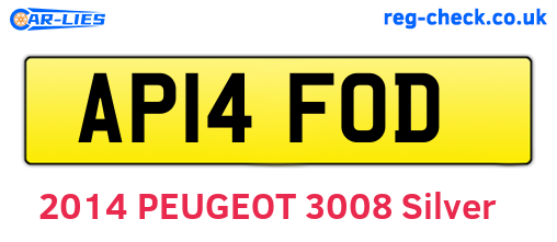 AP14FOD are the vehicle registration plates.