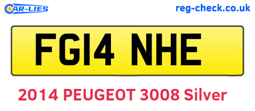 FG14NHE are the vehicle registration plates.