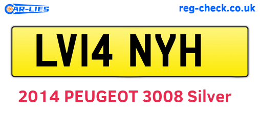 LV14NYH are the vehicle registration plates.